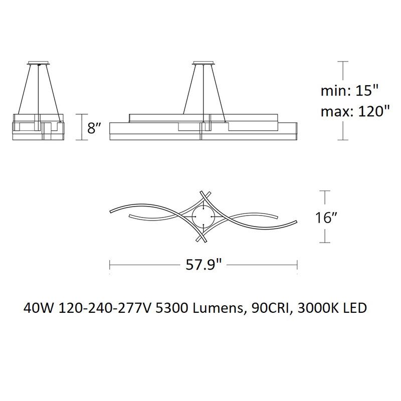 Arcs LED Chandelier