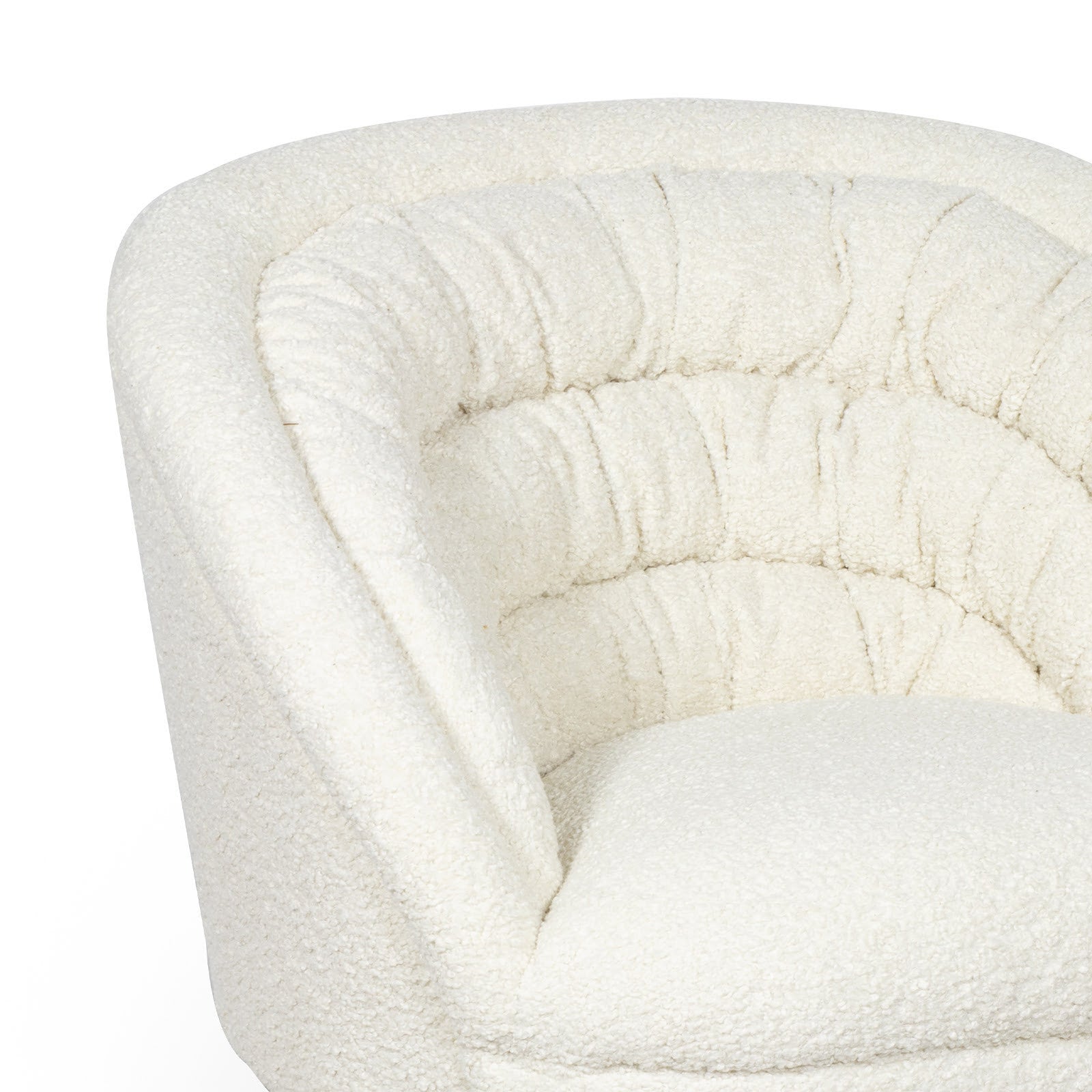 Gigi Armchair: Plush Faux Boucle Lounge Chair for Cozy Serenity