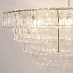 Ghiaccio Oval Chandelier 54"65"