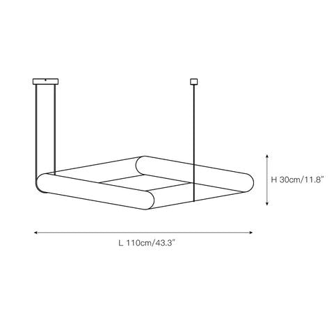 Eterna Alabaster Symmetrical Chandelier Simple & Chic Living
